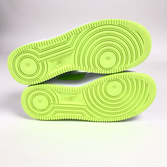 Nike Air Force One Womens Neon Low Top Sneakers - Picture 7 of 7